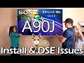 Sony A90J -  Wall mounted with problems