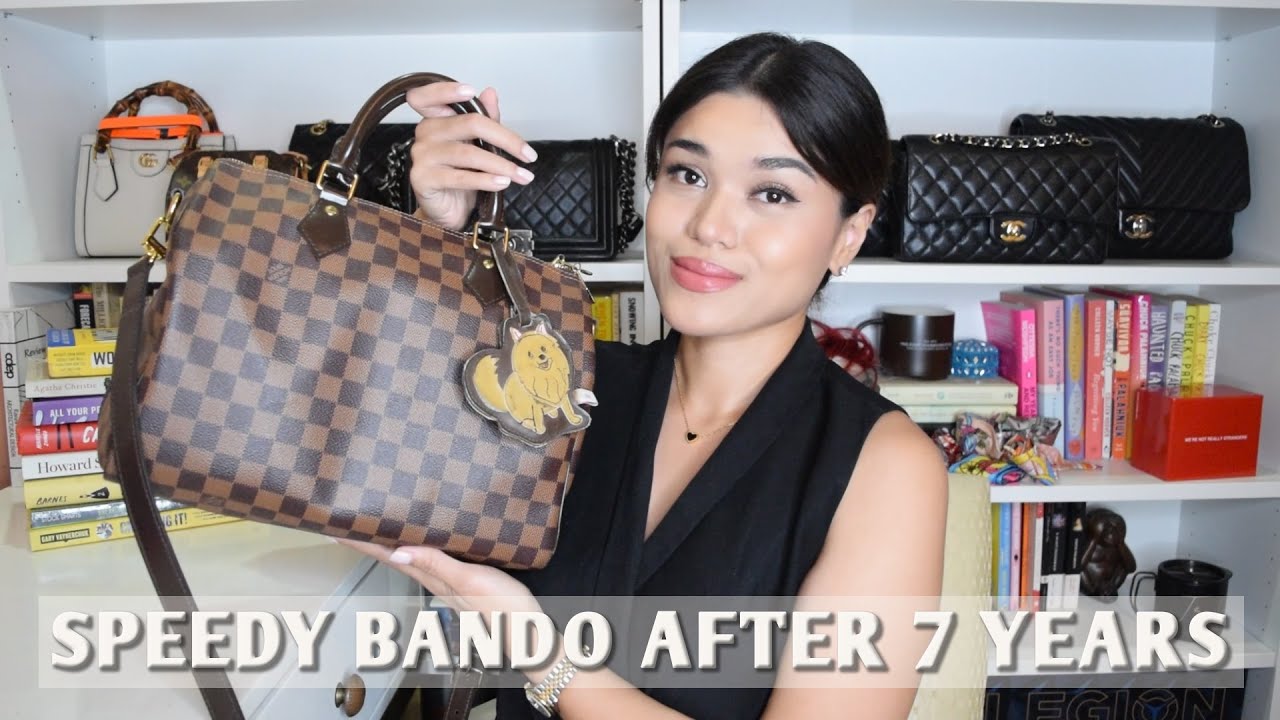 LOUIS VUITTON STILL REIGNS SUPREME!!! SPEEDY BANDOULIERE 30 REVIEW AFTER 7  YEARS 