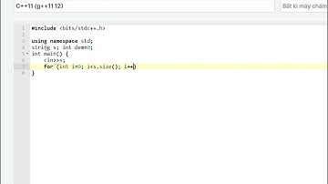 C++: Đếm số các chữ số có trong xâu S.
