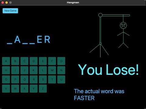 Hangman Game - Java - YouTube