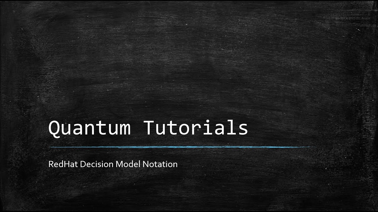 Decision Model Notation - Introduction and Example 1 - Part 1 - YouTube