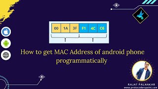 How to get mac address of android phone programmatically - find mac address android