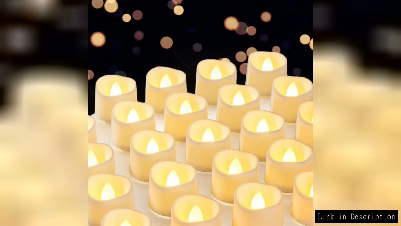 12/24Pcs Pack Flameless LED Candle Wishing Tea Light Warm White Battery Operated Candles Halloween C