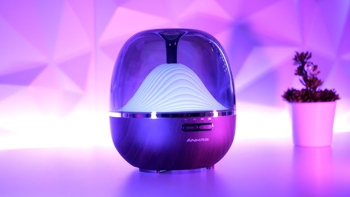 Hogar inteligente Alexa difusor de aroma Humidificador de aire de luz LED  de silencio eléctrico de control por voz difusor de aroma de aceites  esenciales con los colores RGB LED lámpara de