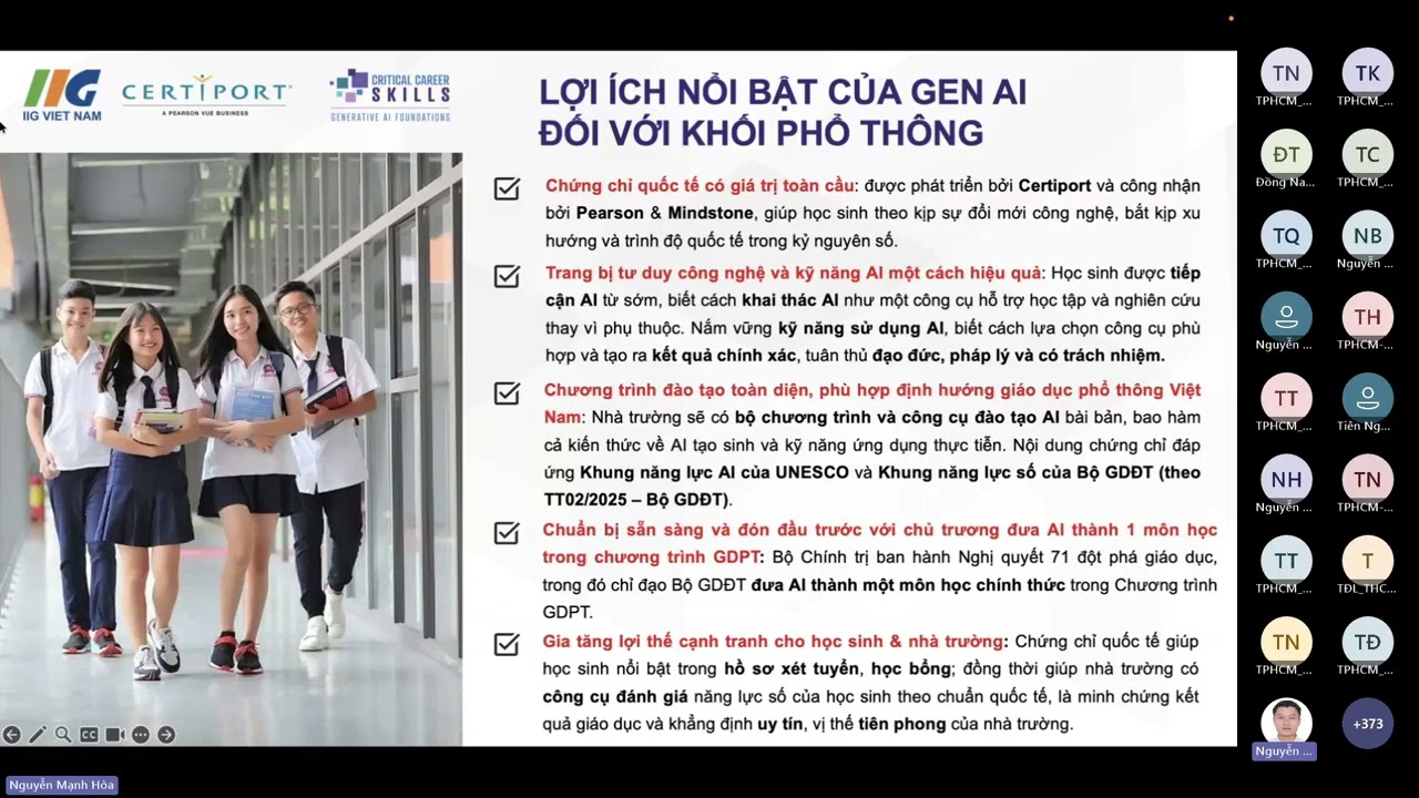 Buổi 1-1 Khóa Tập huấn Chương trình Gen AI cho Giáo viên Tin học cấp THCS & THPT 001