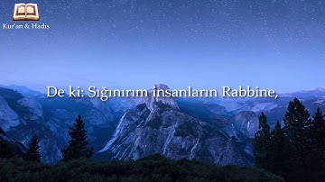 Nas Suresi - Nasser Al Qatami - سورة الناس - ناصر القطامي (Türkçe Meal)(Kıraat -2) 1080p HD