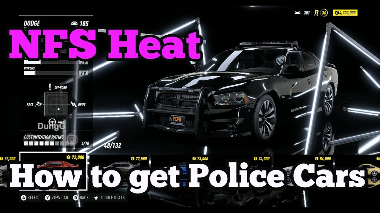 How To Get The Police Cars In Need For Speed Heat Youtube