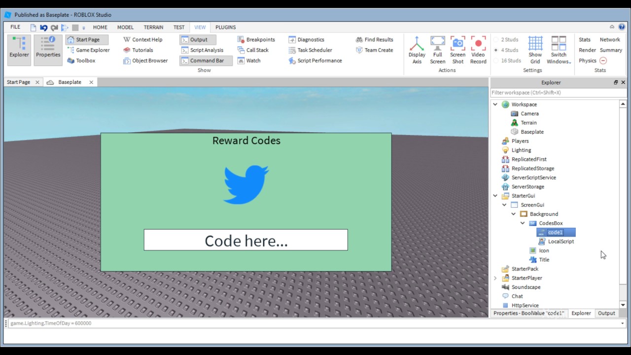 Roblox Tutorial How To Make A Reward Code System - how to make a daily reward roblox