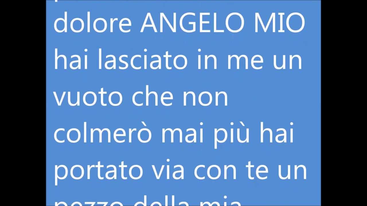 angelo mio testo angelo mio testo
