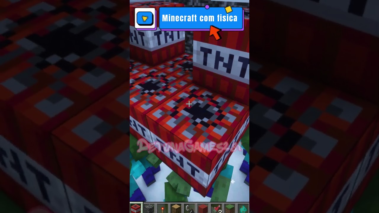 MINECRAFT COM FÍSICA REALISTA! 