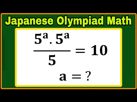 Japanese| Nice Algebra Olympiad Mathematics| Algebra Equation| Find the value of 'a'?
