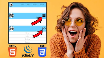 Menu Web Responsivo p/ Mobile com HTML, CSS e JQUERY!