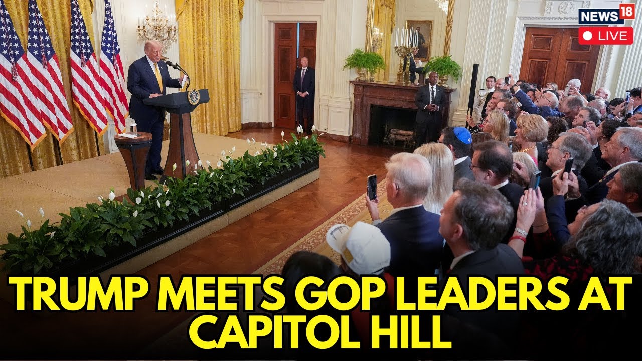 Donald Trump Participates In A Reception With Republican Members Of ...