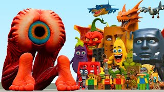 Tok Tok Matah Vs All Italian AI Brainrot Memes In Garry's Mod