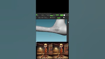 starting texturing the leg #3d #blender #tungtungtungsahur #brainrot #sculpting #zbrush