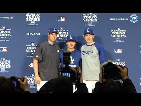 Tokyo Series: Yoshinobu Yamamoto, Shohei Ohtani & Roki Sasaki discuss returns to Japan, Tokyo Dome