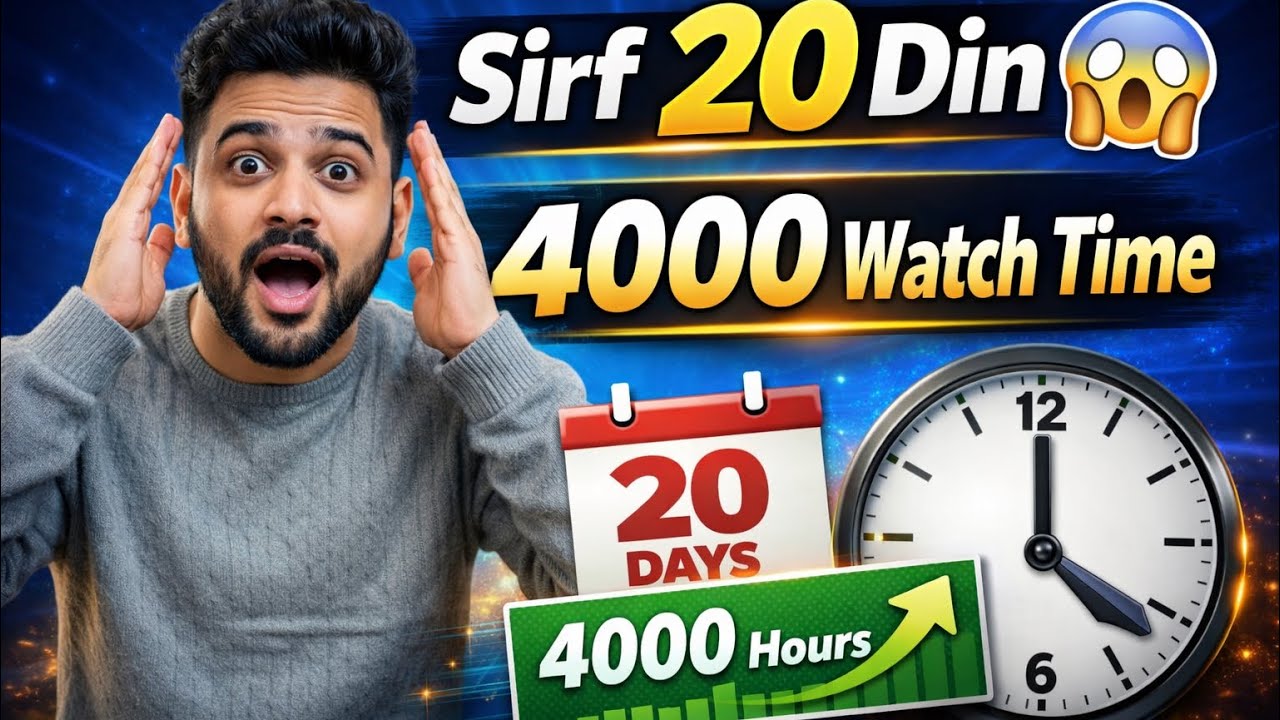New YouTubers: 20 Days Me 4000 Hours (My Real Experience)