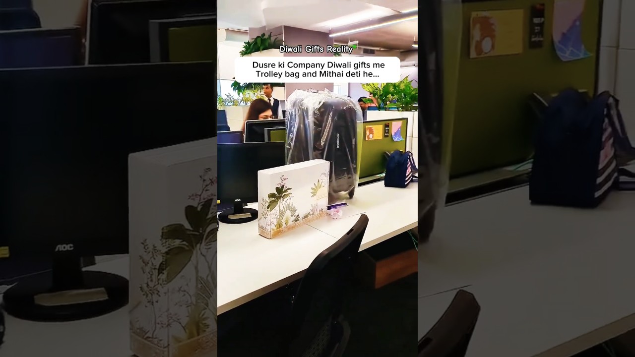 Diwali Gifts Reality 🙂 | Diwali Gifts Reality 😭 | Trolley Bag vs Sonpapdi | Office Life Truth 😂