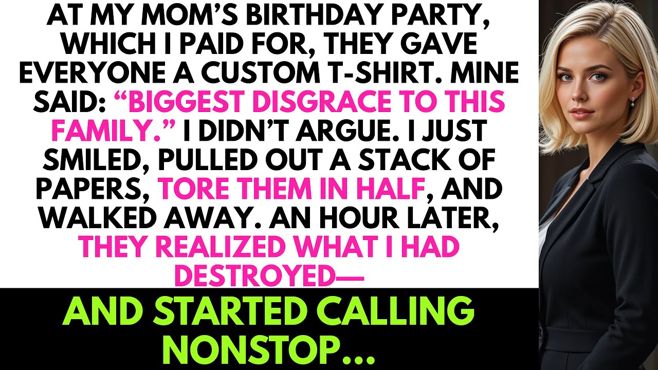 At the Family Party, My Parents Called Me “The Biggest Disgrace to This Family.” So, I…