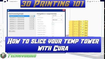 how to use Cura to slice your temp tower!