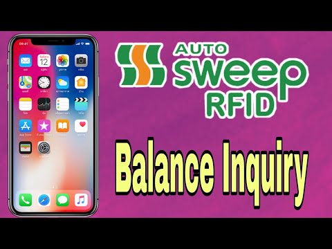 Autosweep RFID Balance Inquiry With or Without Using Your Mobile Apps