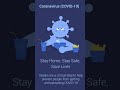 Stay Home Stay Safe (Coronavirus Awareness Video) #shorts