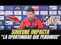 💥 SIMEONE SORPRENDE EN RUEDA DE PRENSA: TRAS PREVIA ATLÉTICO DE MADRID VS ATHLETIC CLUB