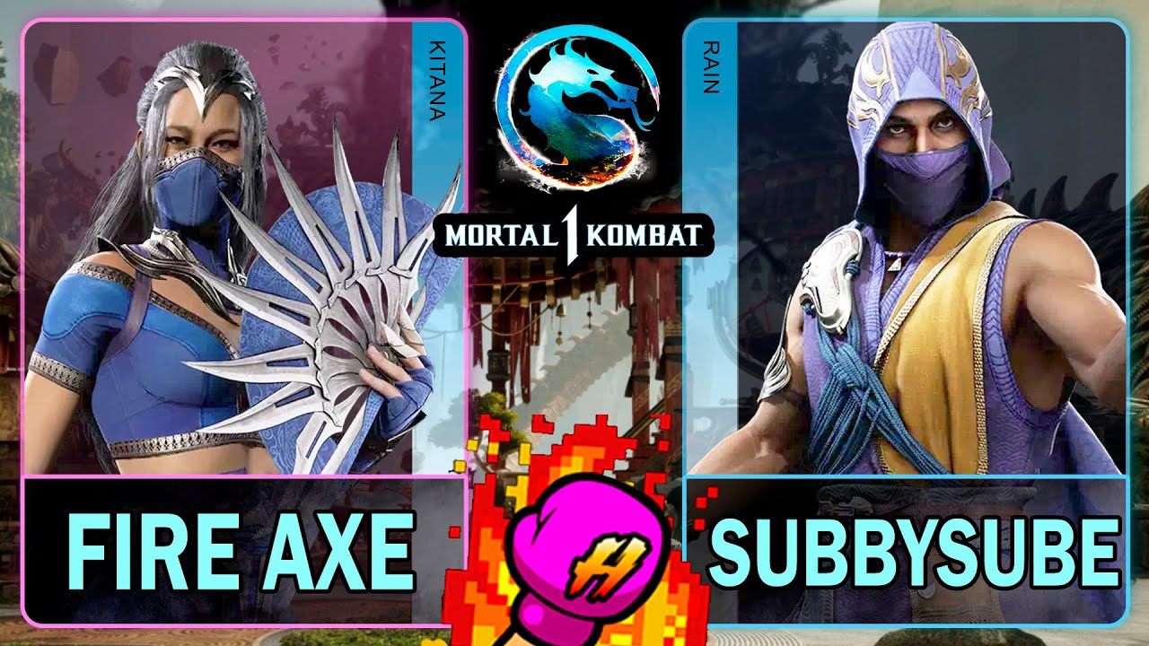 MK1 Fire Axe (KITANA) VS Subbysube (RAIN)🥊Mortal Kombat 1🥊4K 60ᶠᵖˢ