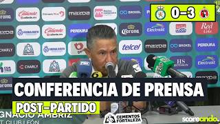 Nacho Ambriz RENUNCIA tras la derrota 0-3 vs Xolos | Conferencia de Prensa