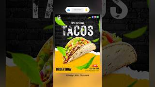 Tacos poster #shorts #canva #tutorial #ytshorts #design