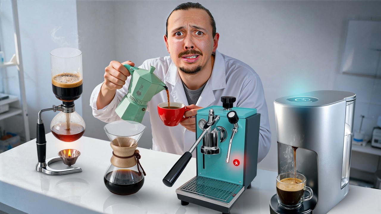 Je teste 100 ans de méthodes pour faire du café