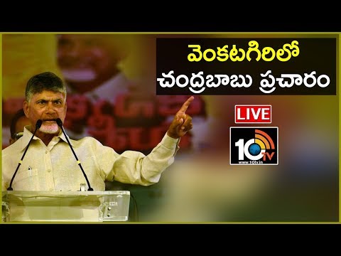 Chandrababu LIVE : TDP Public Meeting In Venkatagiri | AP Elections 2019 | 10TV News