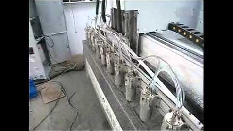 multi-heads cnc router machine engraving on flat  10 spindles