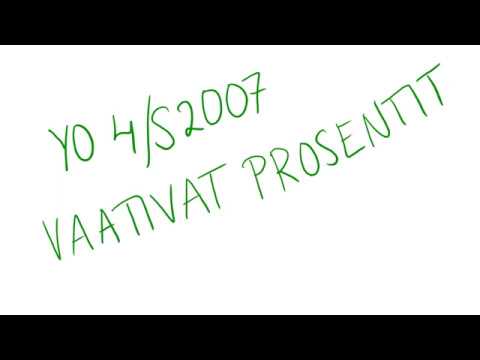 YO prosentti, vaikea