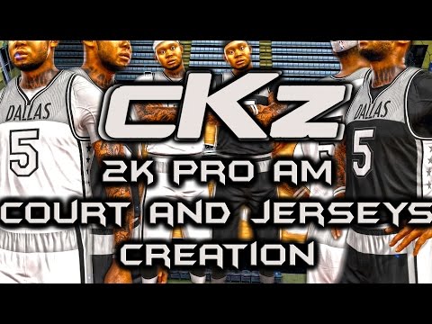 NBA 2K17 cKz Court & Jersey Creation x How we got to Pro Rank