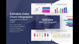 Editable Data Chart Infographic Presentation