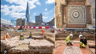 ARCHAEOLOGISTS DISCOVER “COMPLETELY UNIQUE” ROMAN MOSAICS IN LONDON