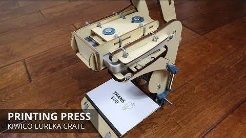 Printing Press From Kiwico Eureka Crate