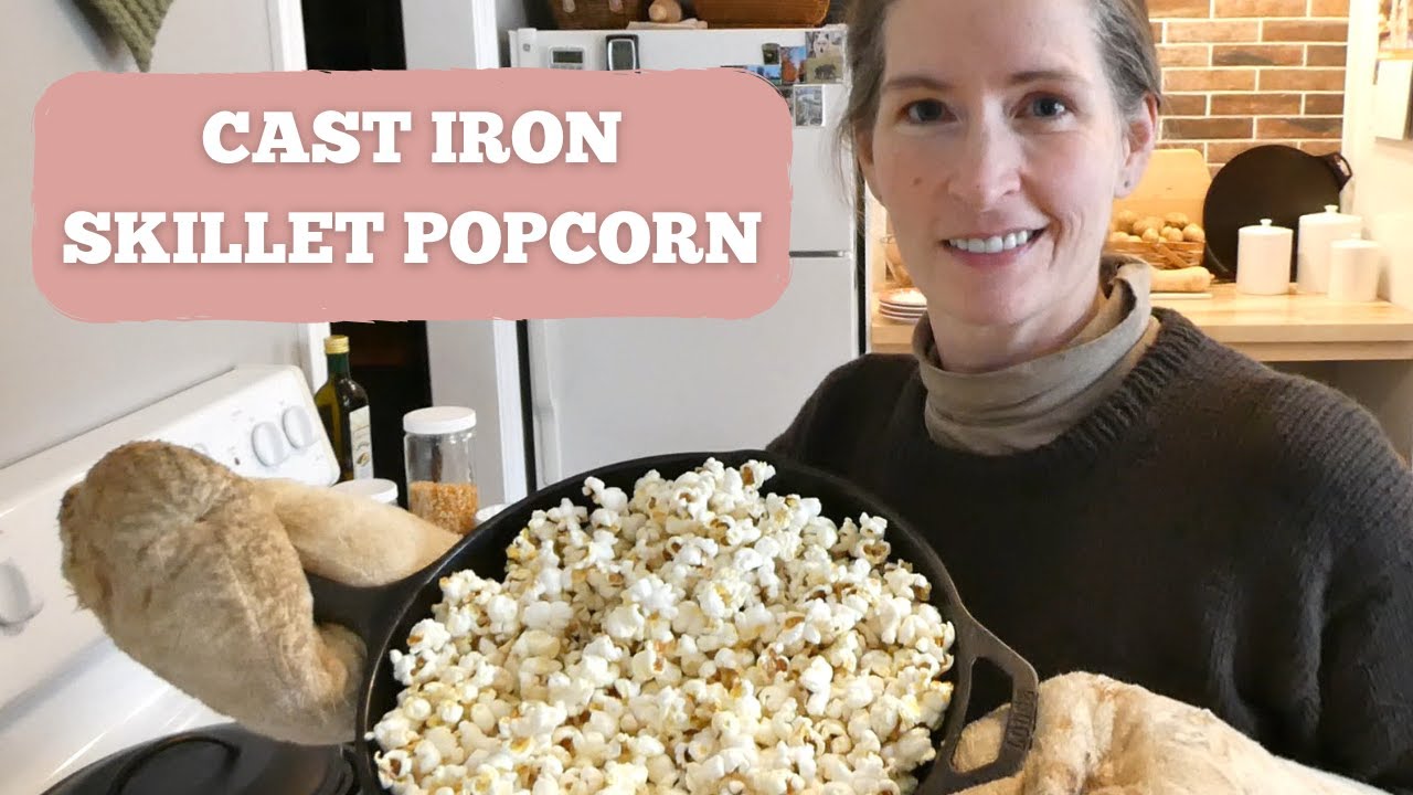 How to Make Perfect Stove-Top Popcorn in a Cast Iron Skillet | Easy & Delicious Recipe