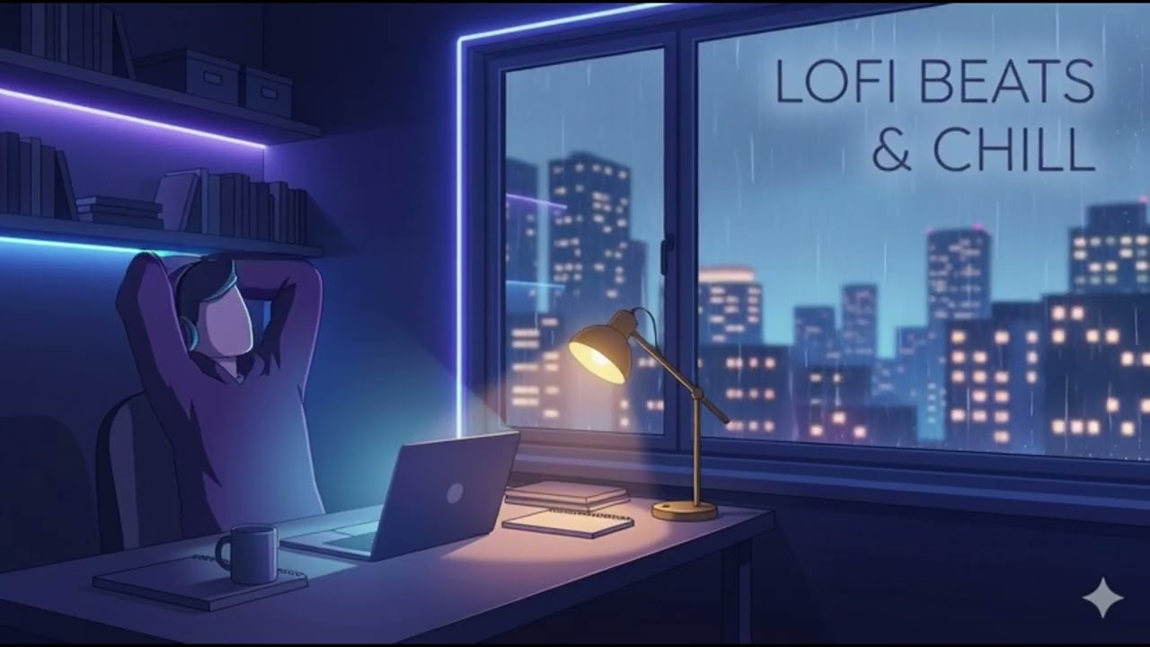 🎧 Deep Work Music – 3 Hour Rainy Night Lofi Mix for Intense Focus & Study