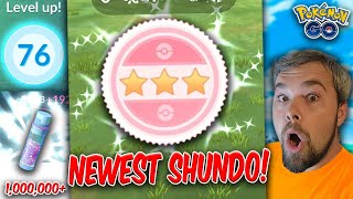 My Newest Shundo Level 76 Over 1 Million Stardust Spent & More Pokémon Go