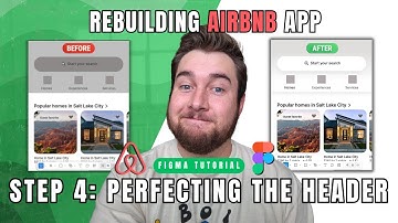 Rebuilding Airbnb in Figma | Step 4: Perfecting the Header, Search Bar & Text (Figma Tutorial)