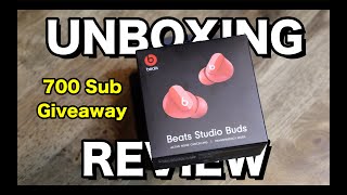 Beats Studio Bud | 700 Subs Giveaway Inside | Unboxing Review