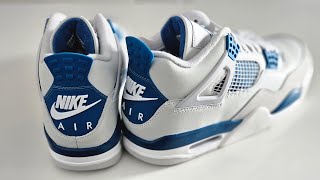 Nike Air Jordan 4 Retro Military Blue / Industrial Blue size 7 unboxing