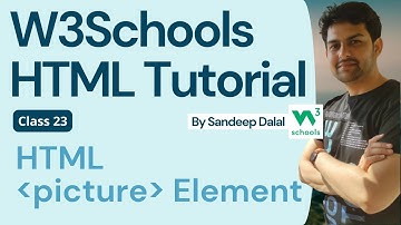 HTML Tutorial - HTML picture Element - W3Schools - In Hindi & English