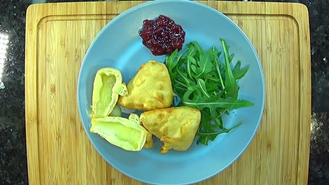 Frittierte Gebackener Camembert im Back Teig