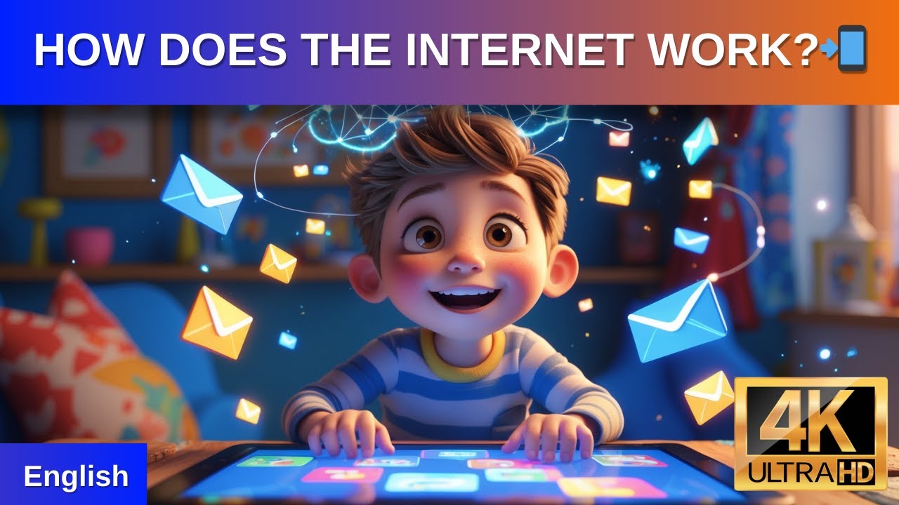 How Does the Internet Work? 🌐 Easy Explanation for Kids! | Fun Learning ...