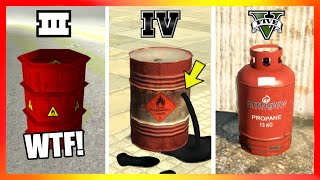 Explosive Barrels LOGIC in GTA Games! (GTA 3 → GTA 5)