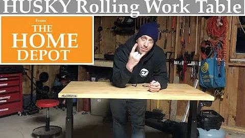 HUSKY Adjustable Rolling Work Table From HOME DEPOT - You Should Get This Table!