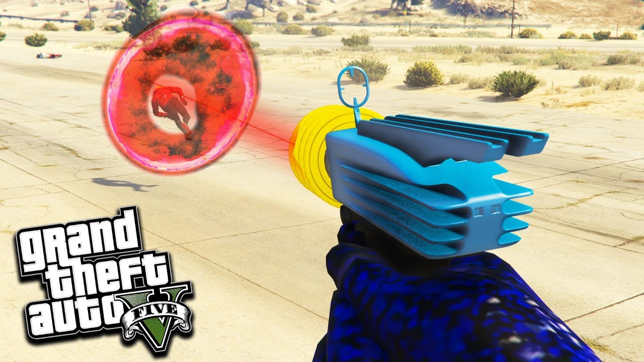 PISTOLET ALIEN GUN vs HUMAIN GTA 5 DLC - YouTube